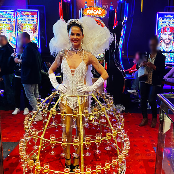 Animation Champagne Réveillon Nouvel An casino Barriere Enghien