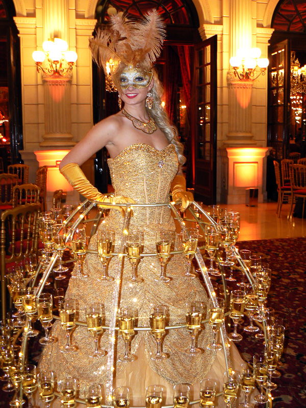 Animation Bal masqué avec Champagne