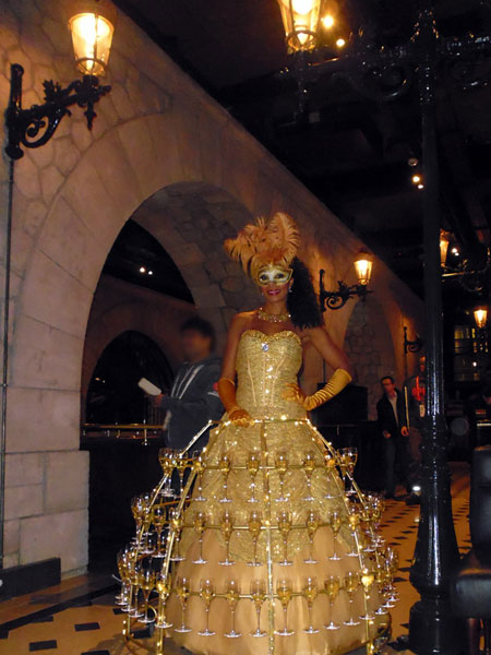 Robe à Champagne inspirée animation Venise