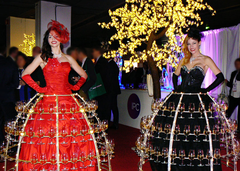 Robe à cocktails et Champagne