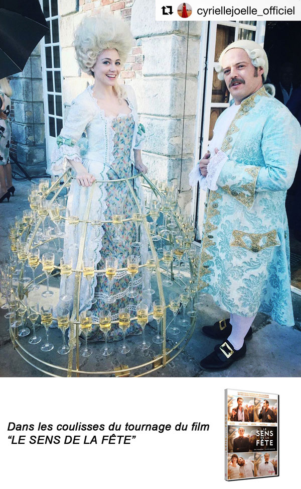 Film Le Sens de la Fête avec notre Robe à Champagne Bullissime
